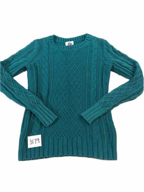 Women's Old Navy Cable Knit Sweater Green Size XS